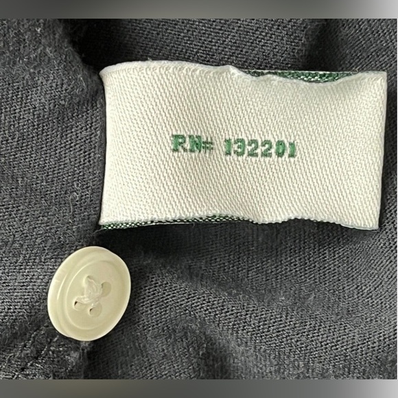 Men’s XL Black 100% Organic Cotton CRIQUET Polo Golf Shirt - Picture 10 of 10